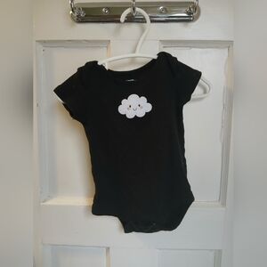 *Free* With Purchase - Newborn Black Baby Bodysuit Cloud Infant Clothing Onesie